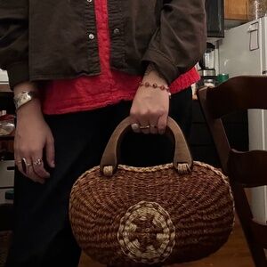 Vintage Basket Handbag